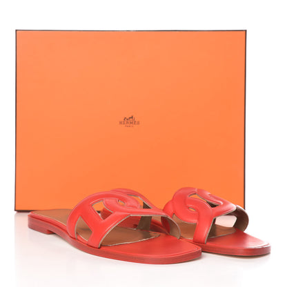 Hermes Calfskin Omaha Sandals 36 Pavot 9 of 9