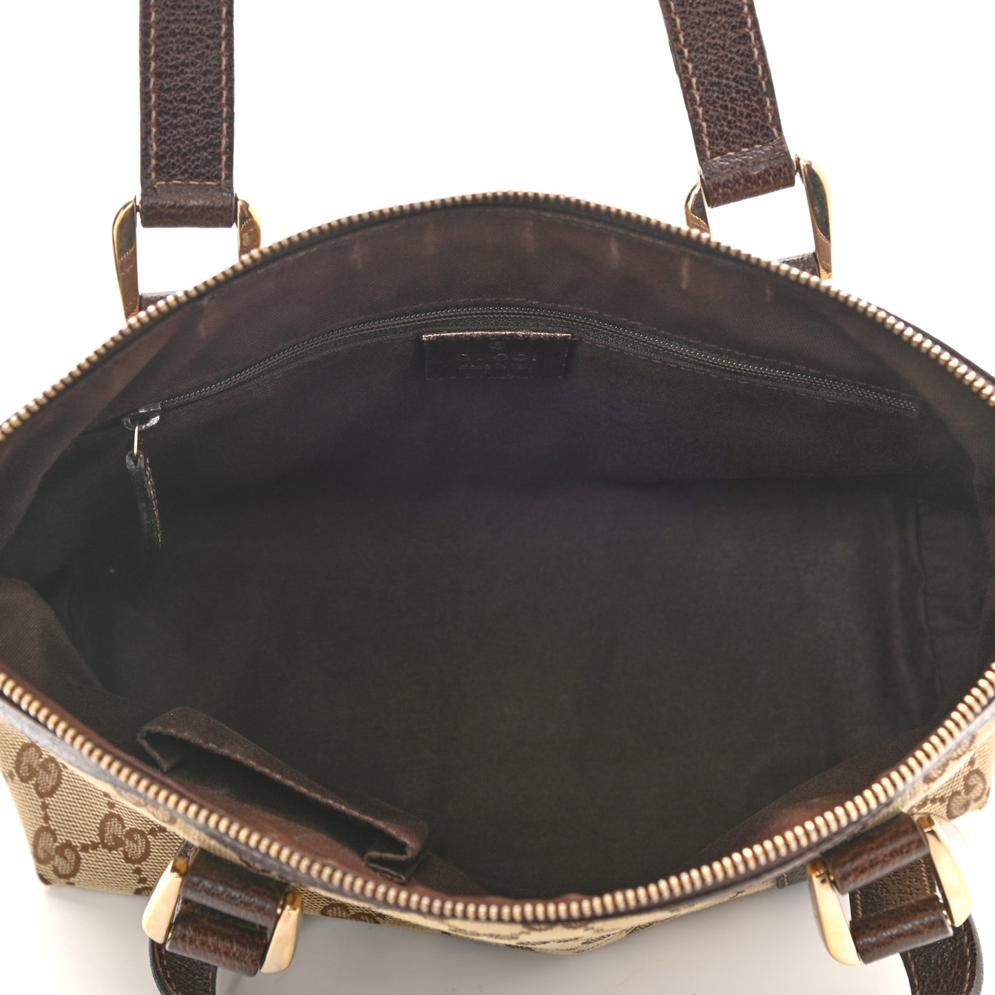 Monogram Medium Abbey Tote Dark Brown