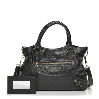 Balenciaga Agneau Giant 12 Rose Gold Hardware Town Black 1 of 6