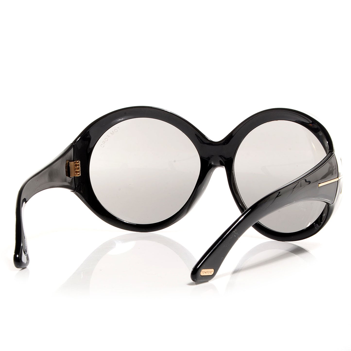 Ali Oversized Round Sunglasses TF0221 Black