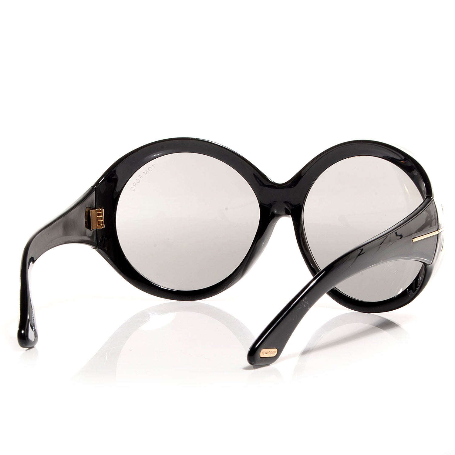 Tom Ford Ali Oversized Round Sunglasses TF0221 Black 2 of 5