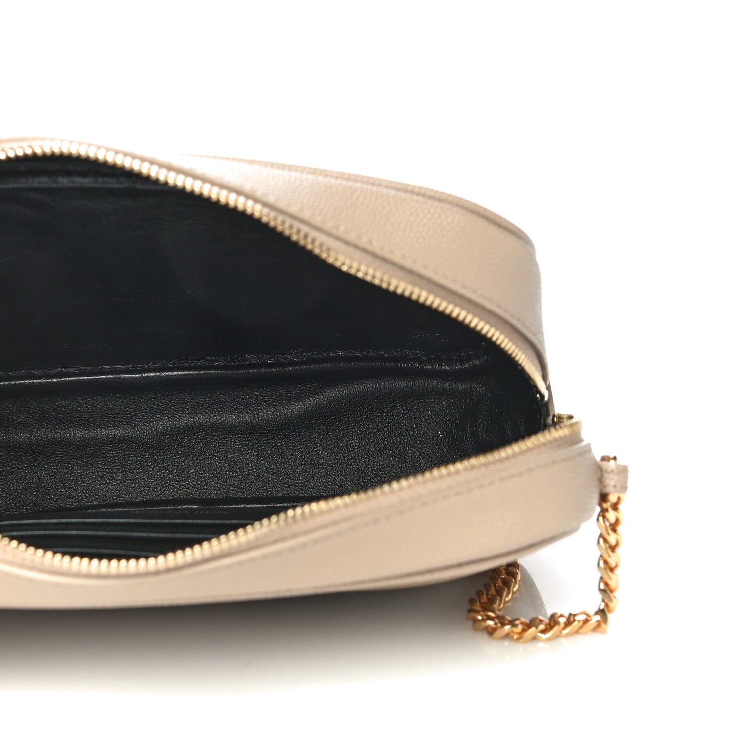 Saint Laurent Grain De Poudre Matelasse Monogram Mini Lou Camera Bag Dark Beige 7 of 11