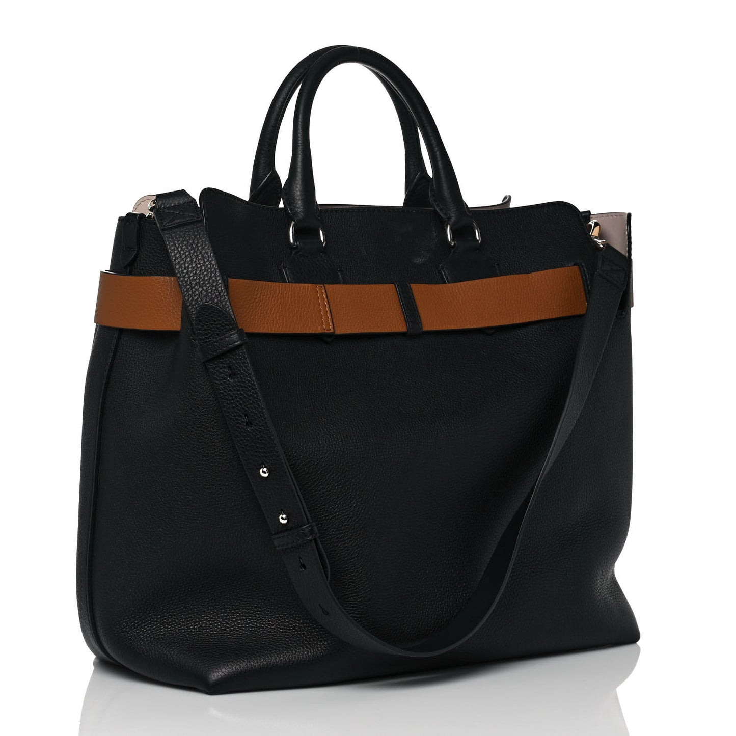 Marais Calfskin Large Belt Bag Black
