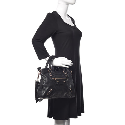 Balenciaga Agneau Giant 12 Rose Gold Hardware Town Black 2 of 10