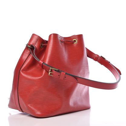Louis Vuitton Epi Petit Noe Castillan Red 4 of 13