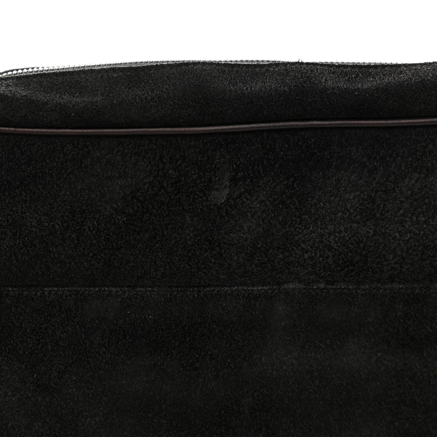 Saint Laurent Suede Flat Messenger Bag Black 13 of 15