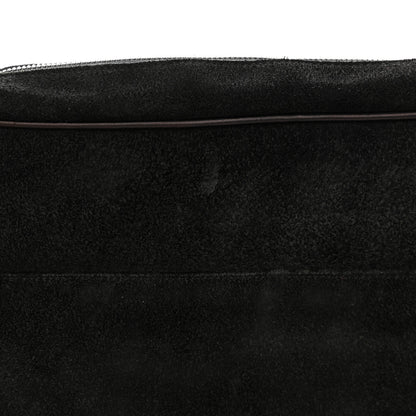 Saint Laurent Suede Flat Messenger Bag Black 13 of 15