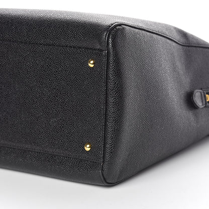 Chanel Caviar Large CC Shoulder Bag Black 9 of 15