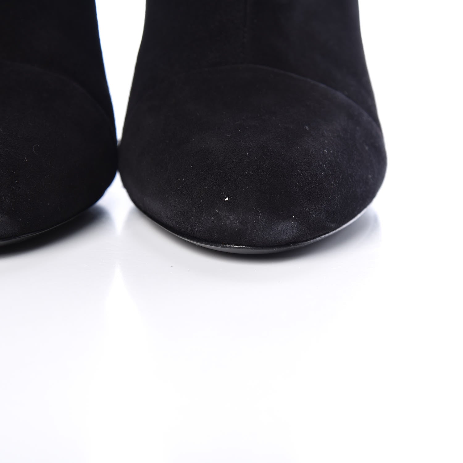 Louis Vuitton Suede Monogram Uniformes Cap Toe Chelsea 80mm Ankle Boots 36 Black 9 of 11