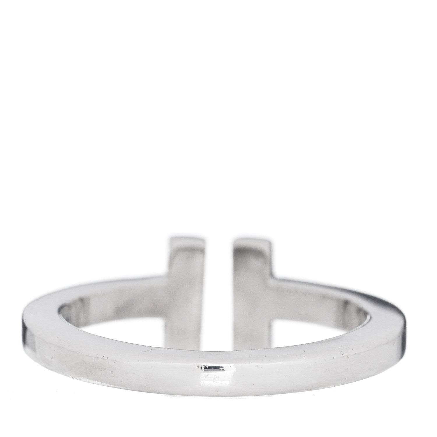 Tiffany Sterling Silver T Square Ring 54 7 5 of 8