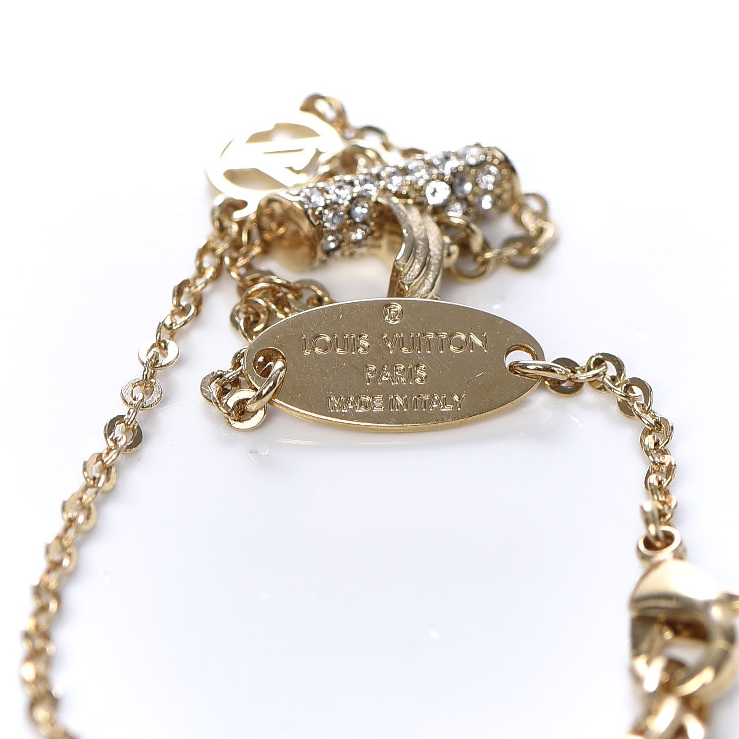 Louis Vuitton LV And Me Strass Letter Y Bracelet Gold 5 of 6