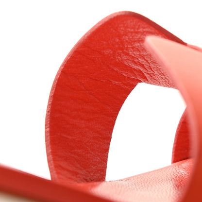 Hermes Calfskin Oasis Sandals 38 Coquelicot 11 of 11