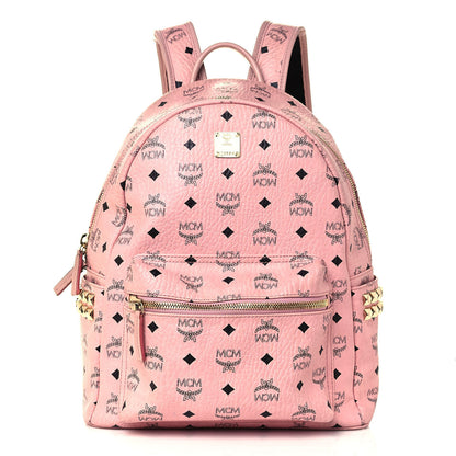 MCM Visetos Small Side Stud Stark Backpack Soft Pink 1 of 12