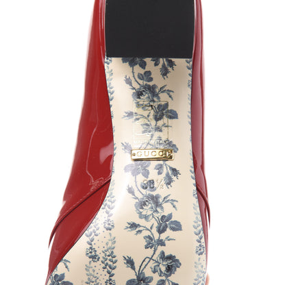 Gucci Vernice GG Victoire 55mm Loafer Pumps 38.5 Hibiscus Red 7 of 9