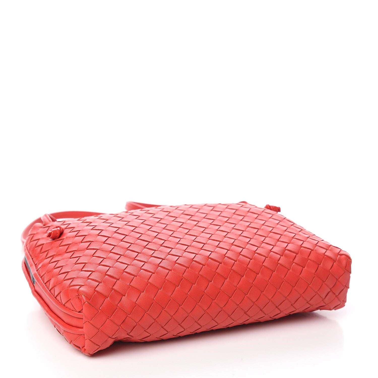 Bottega Veneta Nappa Intrecciato Nodini Crossbody Messenger New Red 3 of 9