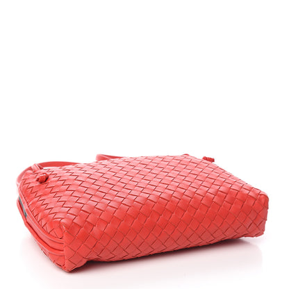 Bottega Veneta Nappa Intrecciato Nodini Crossbody Messenger New Red 3 of 9