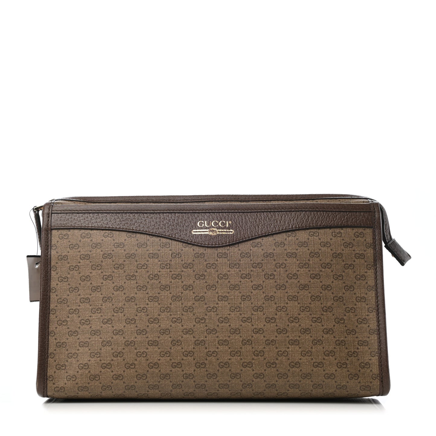 Mini Vintage GG Supreme Monogram Zip Pouch Beige New Acero