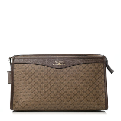 Gucci Mini Vintage GG Supreme Monogram Zip Pouch Beige New Acero 1 of 9