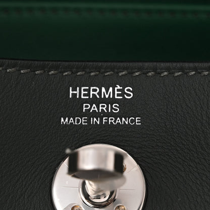 Hermes Swift Verso Mini Lindy 20 Vert Fonce Vert Vertigo 6 of 11