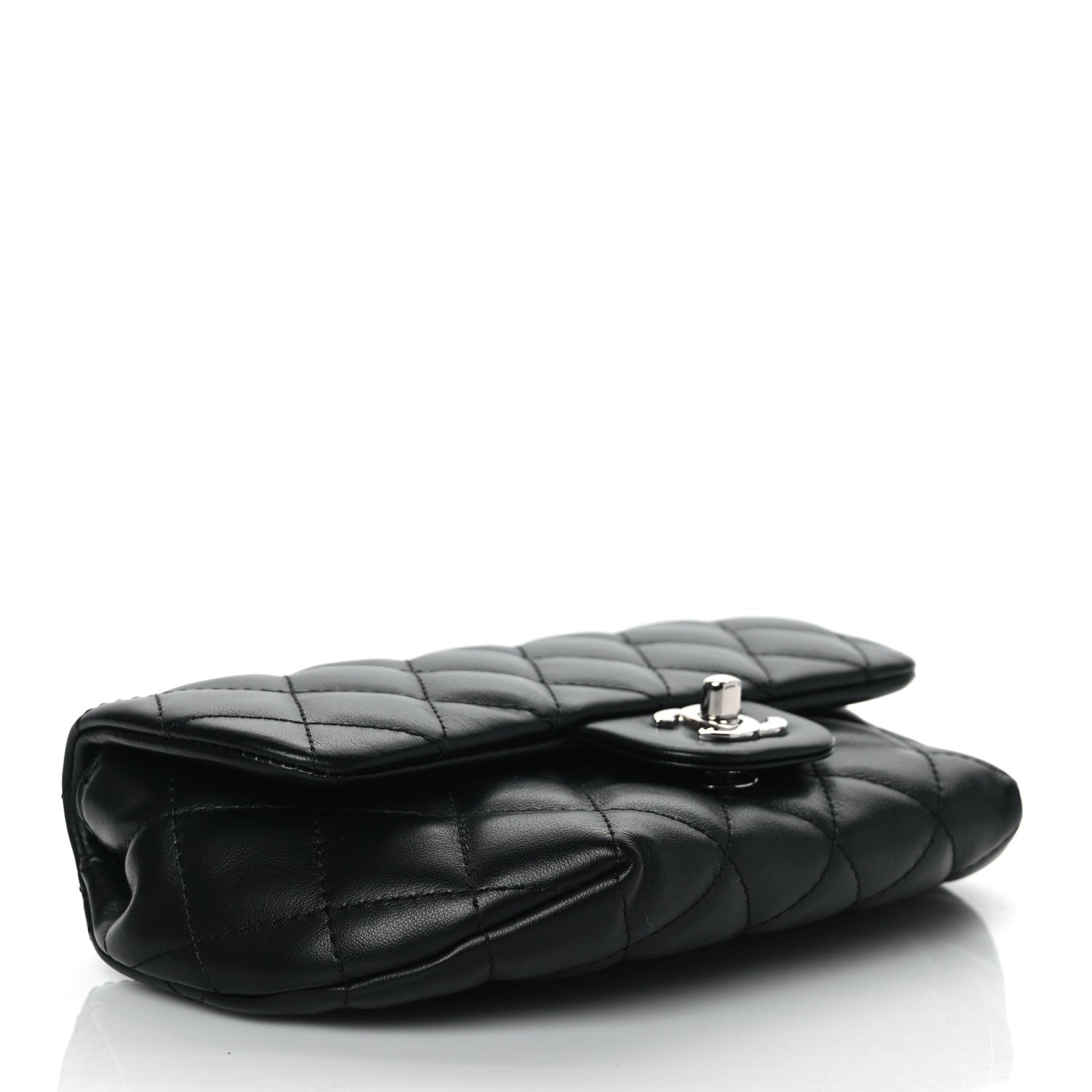 Chanel Calfskin Quilted CC Uniform Flap Belt Bag Black 4 of 10
