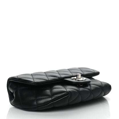 Chanel Calfskin Quilted CC Uniform Flap Belt Bag Black 4 of 10