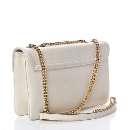 Gucci Vitello Palmellato Lux Crystal Medium Rajah Shoulder Bag Mystic White Multicolor 3 of 19