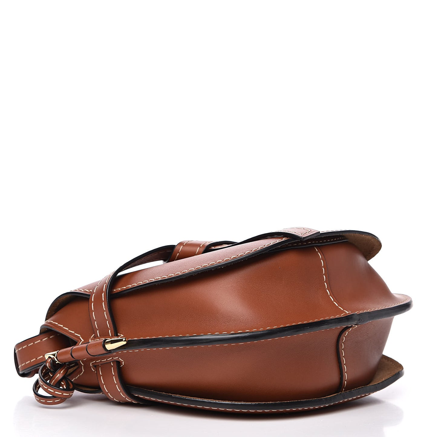 Calfskin Small Gate Crossbody Bag Rust