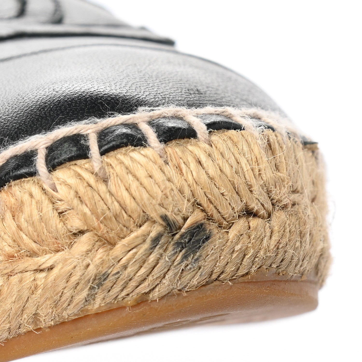 Chanel Lambskin CC Espadrilles 37 Black 10 of 11