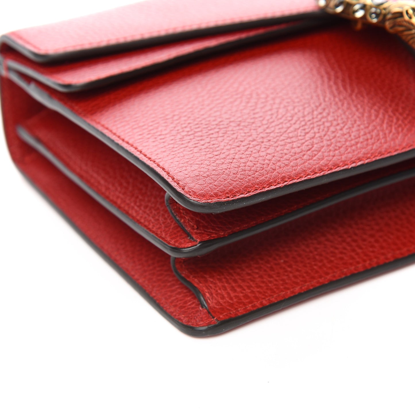Dollar Calfskin Swarovski Crystal Small Dionysus Shoulder Bag Hibiscus Red