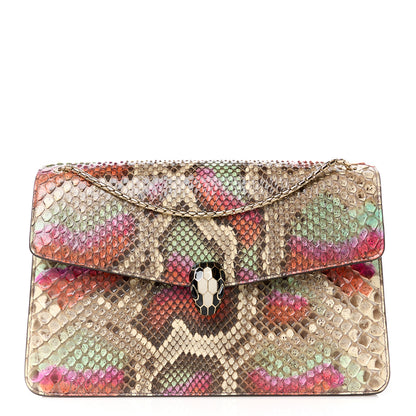 Bulgari Elaphe Serpenti Forever Crossbody Bag Pink Multicolor 1 of 10