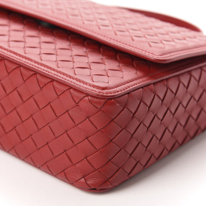 Bottega Veneta Nappa Intrecciato Alumna Bag China Red 7 of 9