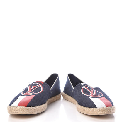 Louis Vuitton Canvas Postcard Espadrille Flats 41 12 of 13