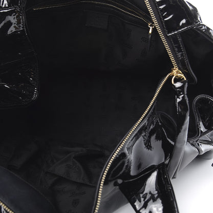 Gucci Patent Medium Hysteria Top Handle Bag Black 5 of 11