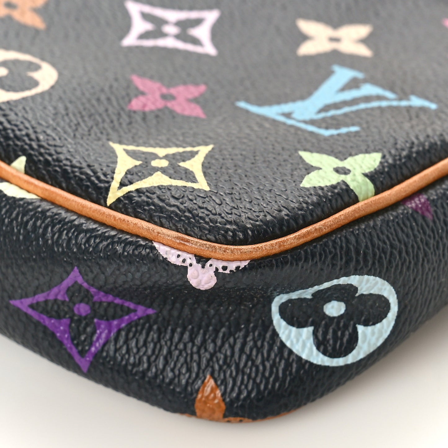 Monogram Multicolor Pochette Accessories Black