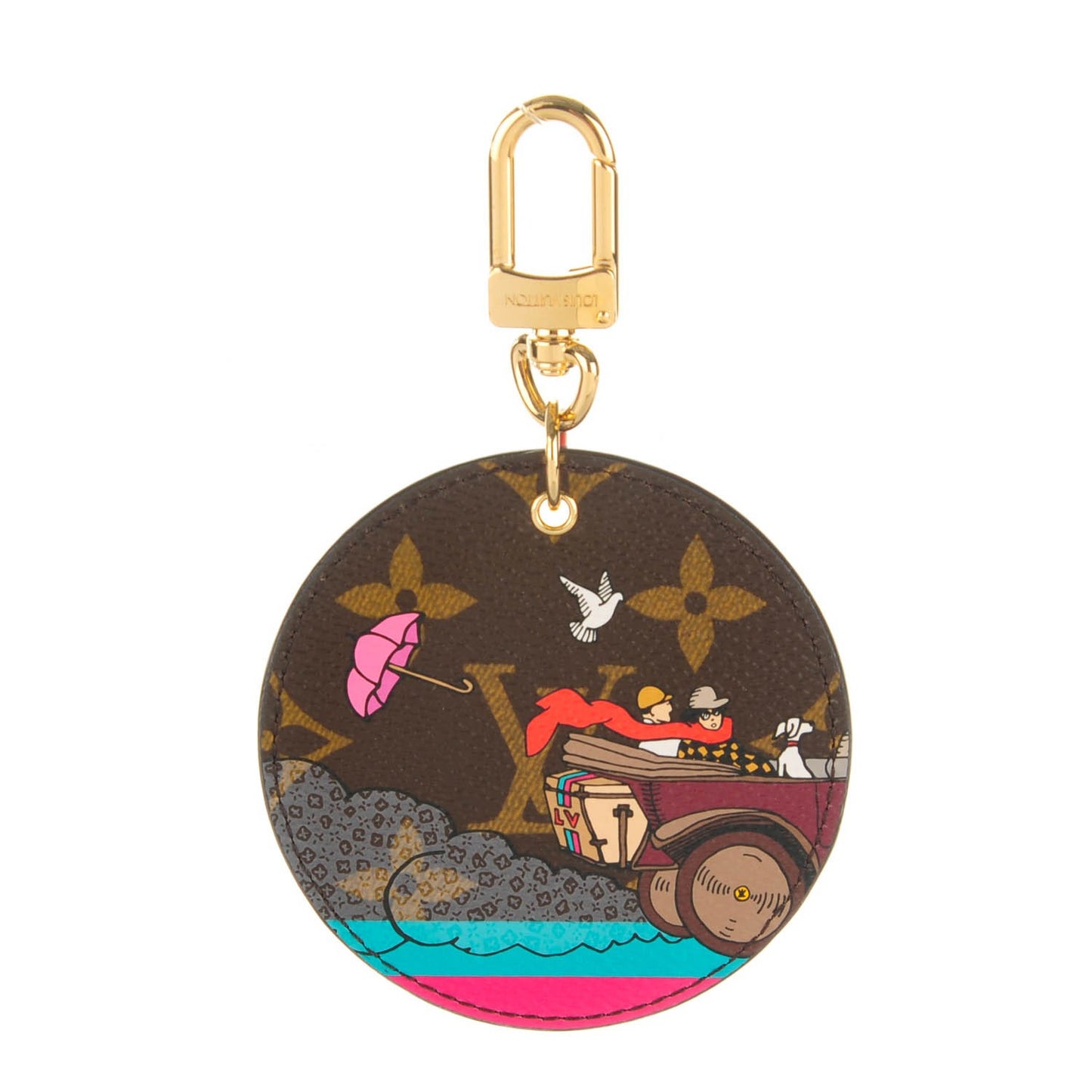 Monogram 2015 Christmas Animation Bag Charm Key Ring