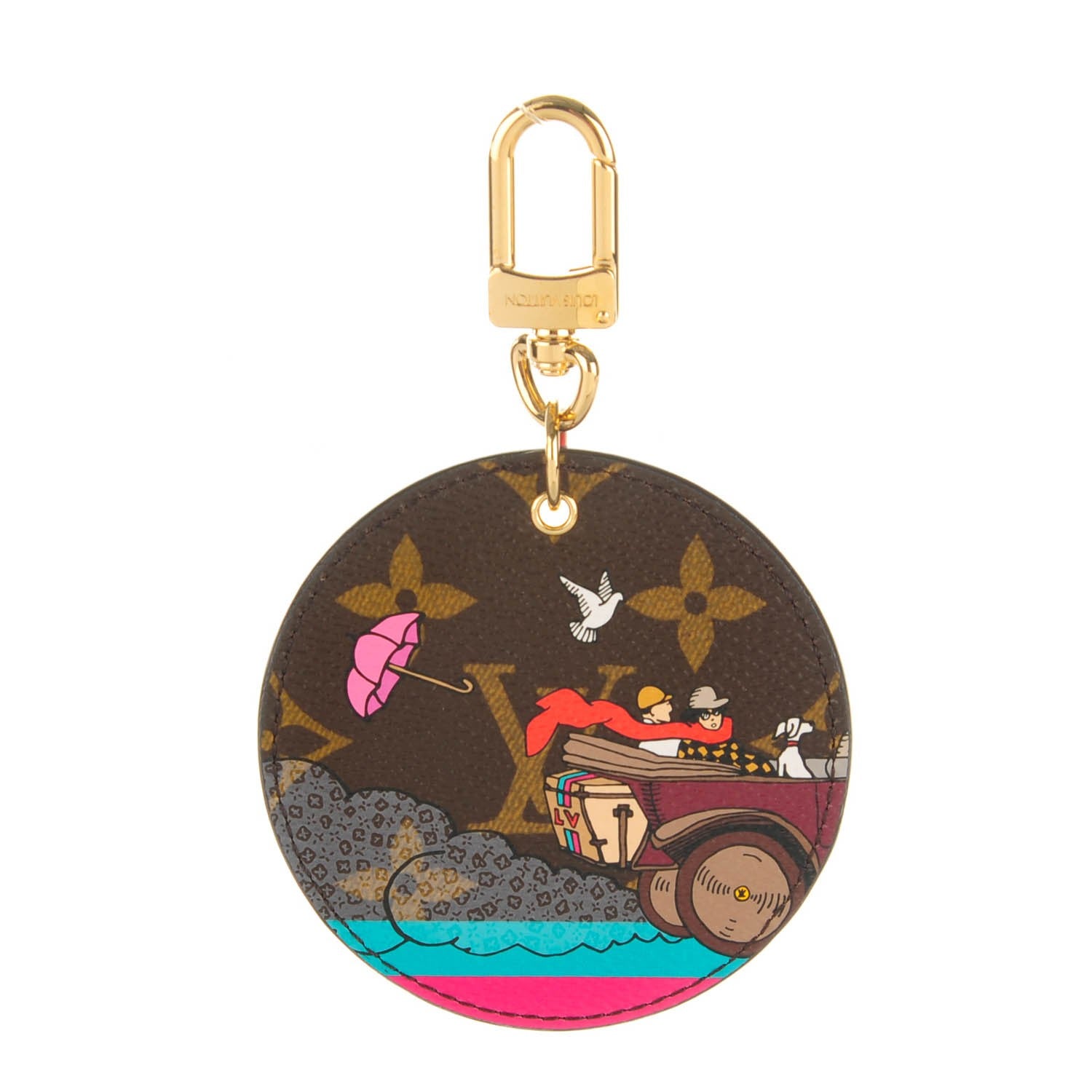 Louis Vuitton Monogram 2015 Christmas Animation Bag Charm Key Ring 1 of 6