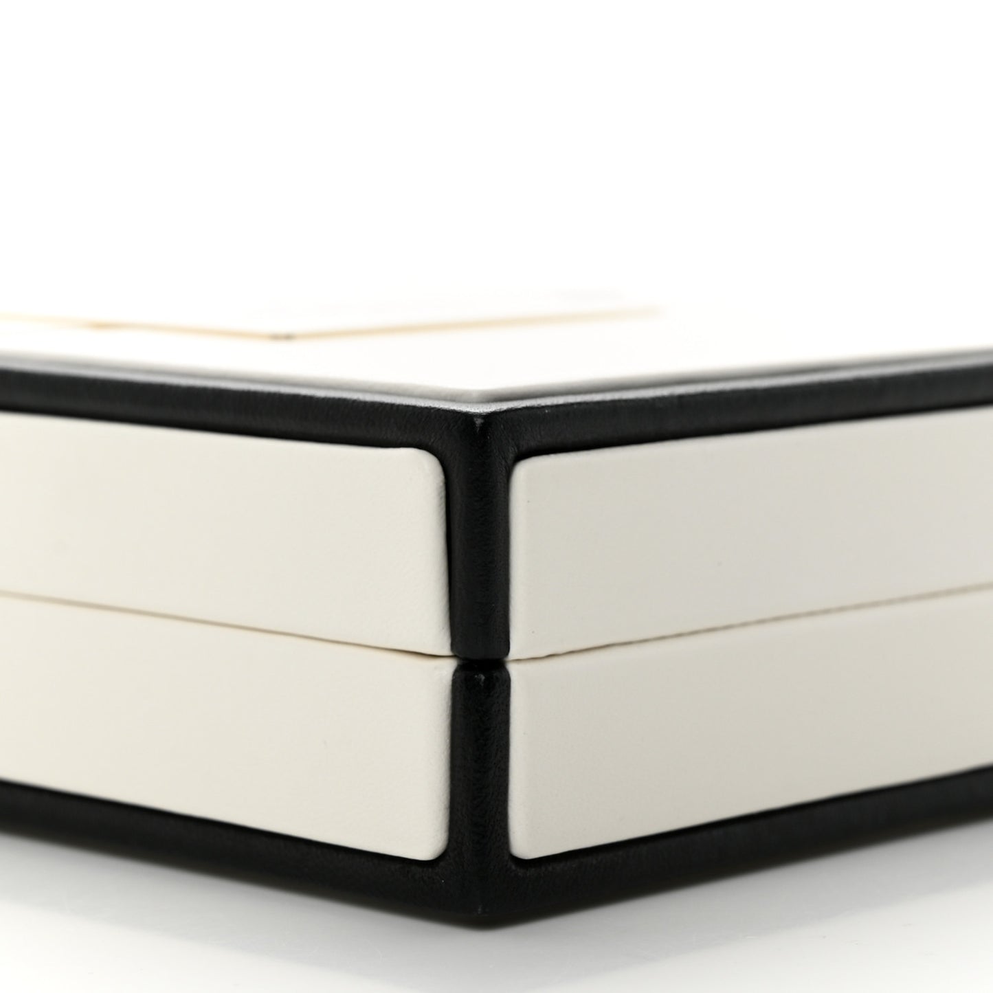 Lambskin No. 5 Perfume Box Evening Clutch White Black