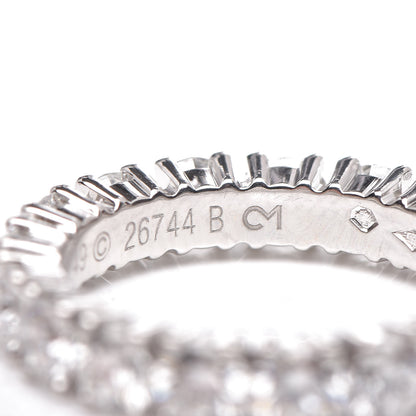 Cartier Platinum Diamond 2.81ct Destinée Wedding Band Ring 49 4.75 6 of 8