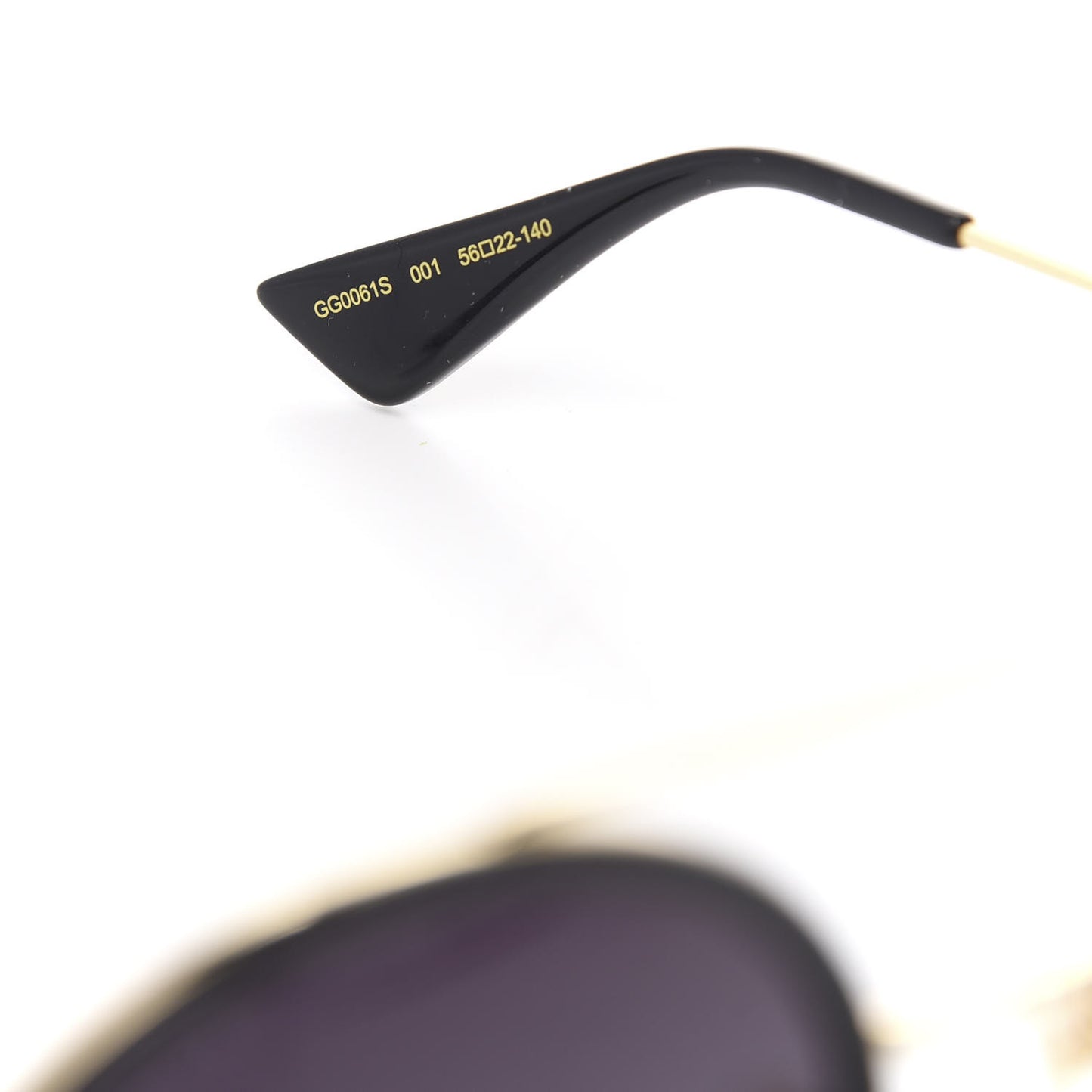 Round Frame Sunglasses GG0061S Black