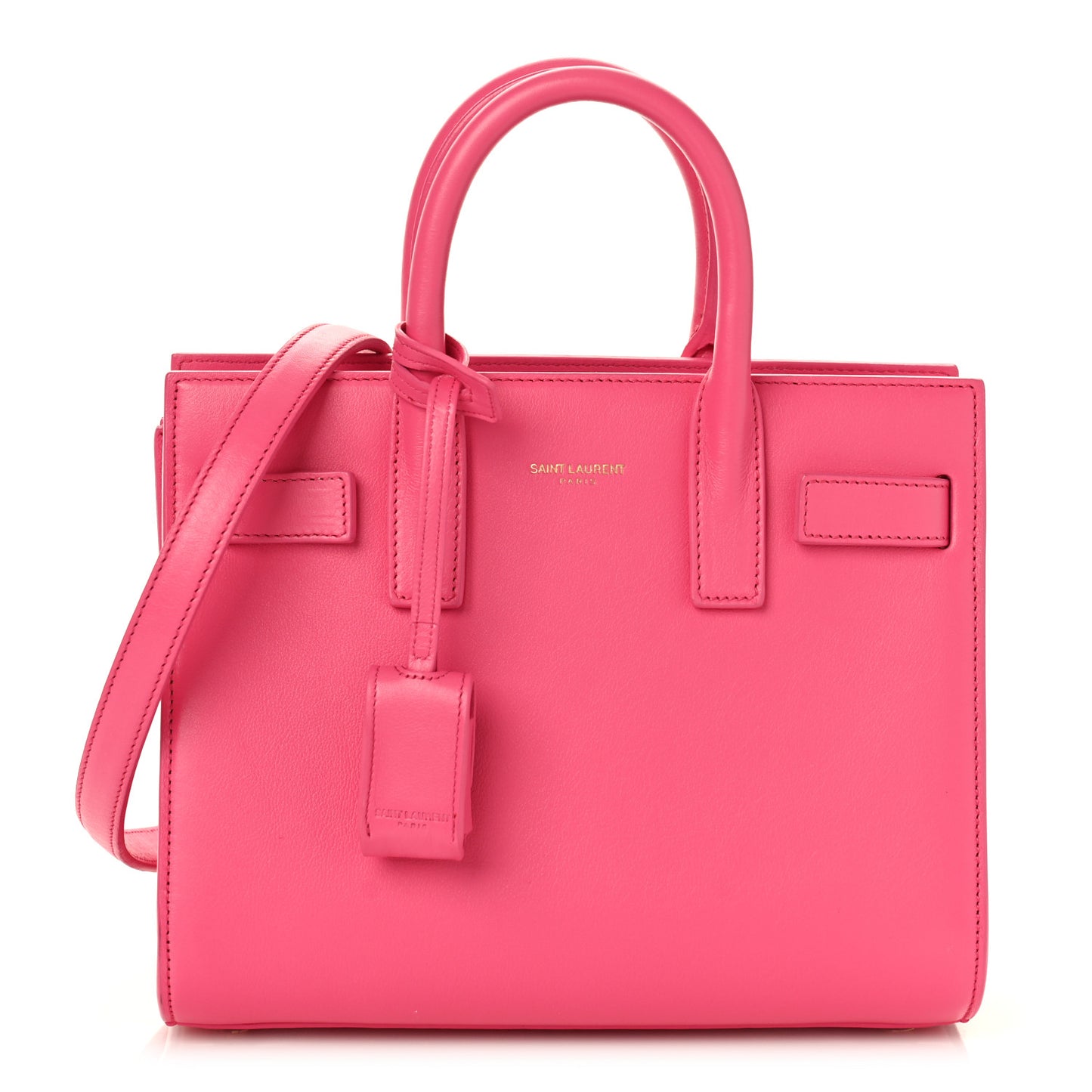 Calfskin Nano Sac De Jour Lipstick Fuchsia