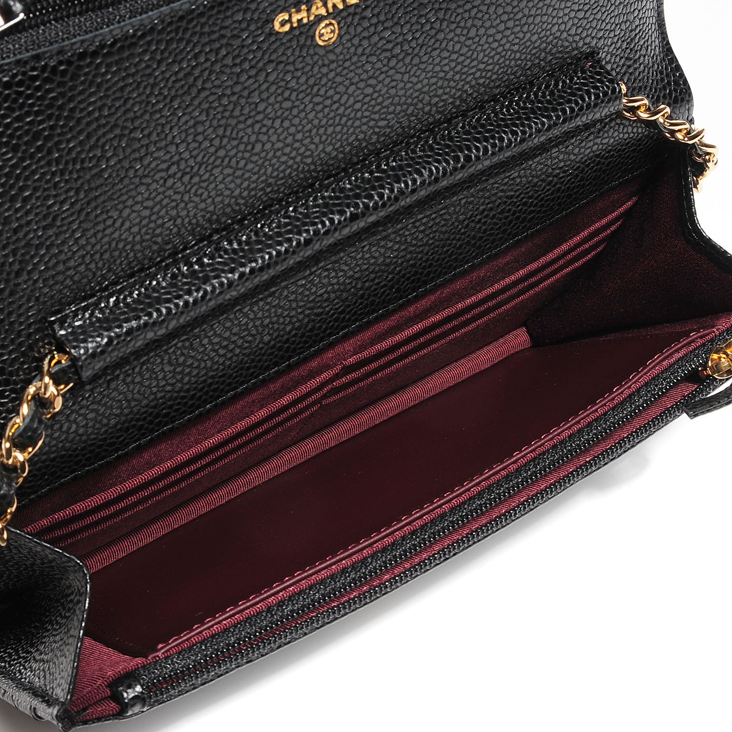 Chanel Caviar Quilted Wallet On Chain WOC Black 5 of 9