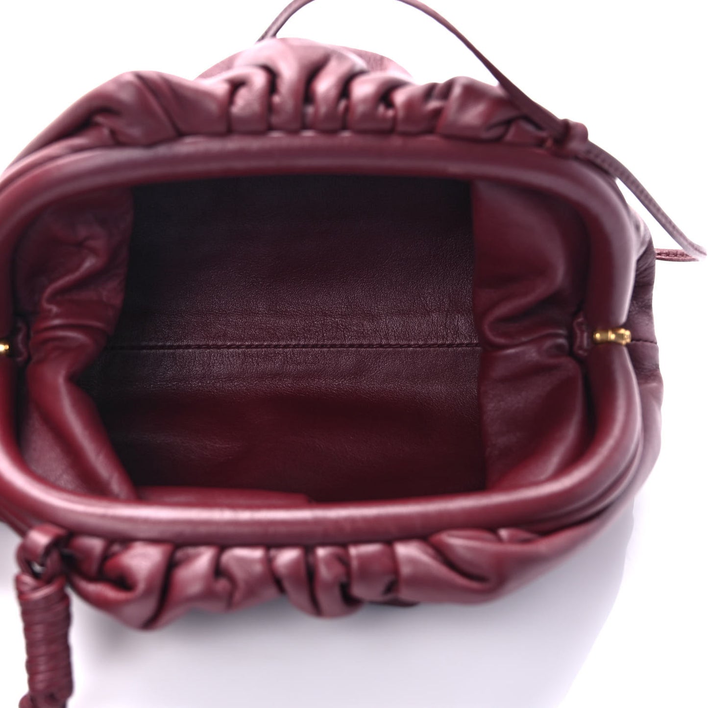 Butter Calfskin The Mini Pouch Bordeaux