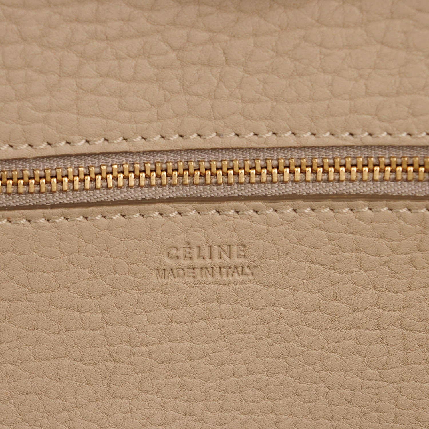 Celine Crisped Calfskin Small Tie Knot Tote Light Taupe 7 of 8
