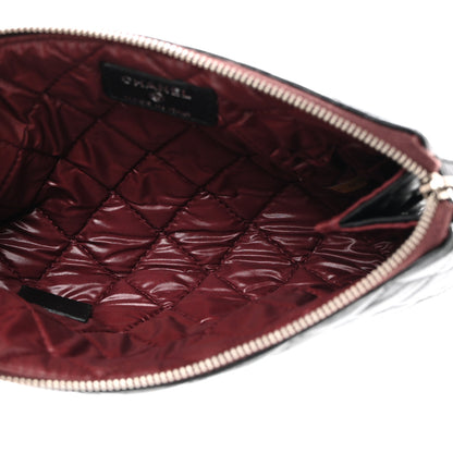 Chanel Lambskin Quilted Cosmetic Pouch Black 5 of 7