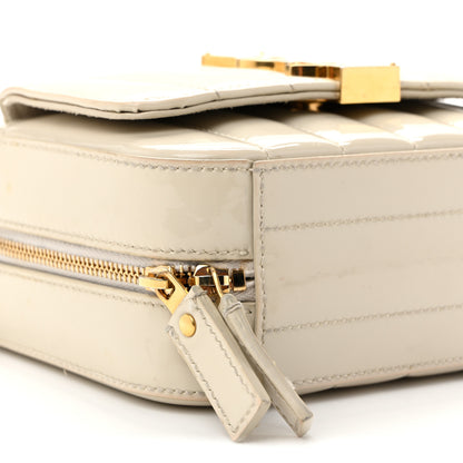 Saint Laurent Patent Matelasse Monogram Toy Vicky Camera Bag Off White 8 of 13