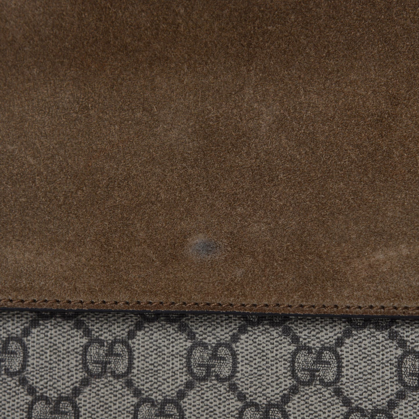 GG Supreme Monogram Medium Dionysus Shoulder Bag Taupe