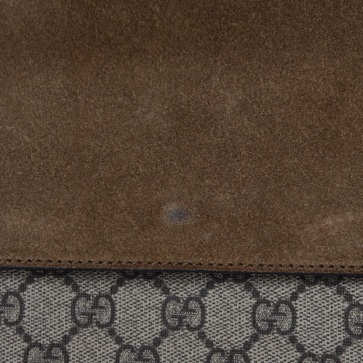 Gucci GG Supreme Monogram Medium Dionysus Shoulder Bag Taupe 9 of 13