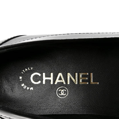 Chanel Calfskin CC Moccasin Loafers 38.5 Black 15 of 20