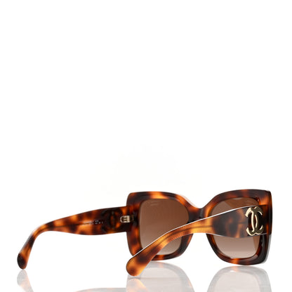 Chanel Square Polarized CC Sunglasses 5494 Tortoise Brown 4 of 7