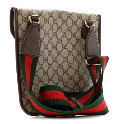 Gucci GG Supreme Monogram Web Medium Neo Vintage Flap Messenger Bag Beige New Acero 3 of 14